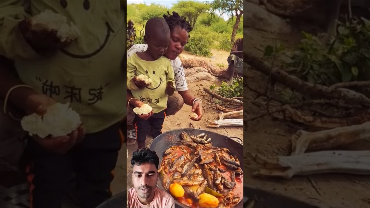 Today Lunch,😋‼️traditional Meal 😋😲 very delicious food, Enjoying#culture #africa #wildlife #shorts