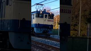 EF652097タキ　電機機関車　国鉄特急色　高崎線　2023年12月