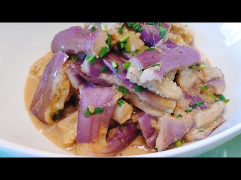 蒸茄子 | 凉拌茄子 | 花生酱拌茄子 | Eggplant salad  with peanut butter sauce