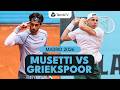 Lorenzo Musetti vs Tallon Griekspoor Entertaining Clash | Madrid 2026 Match Highlights