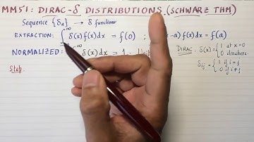 MM51: Dirac delta distributions