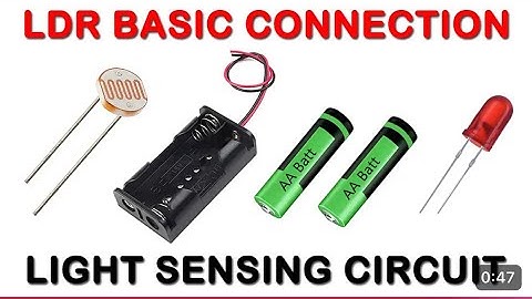 LDR Basic connection | light Sensing LED light simple tutorial 