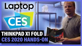 Hands-on with the Thinkpad X1 Fold | Laptop Mag at CES 2020