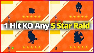 How to 1 Shot any 5 Star \/ 6 Star TERA Raid Pokemon | Pokemon Scarlet and Violet (Tera Raid Guide)