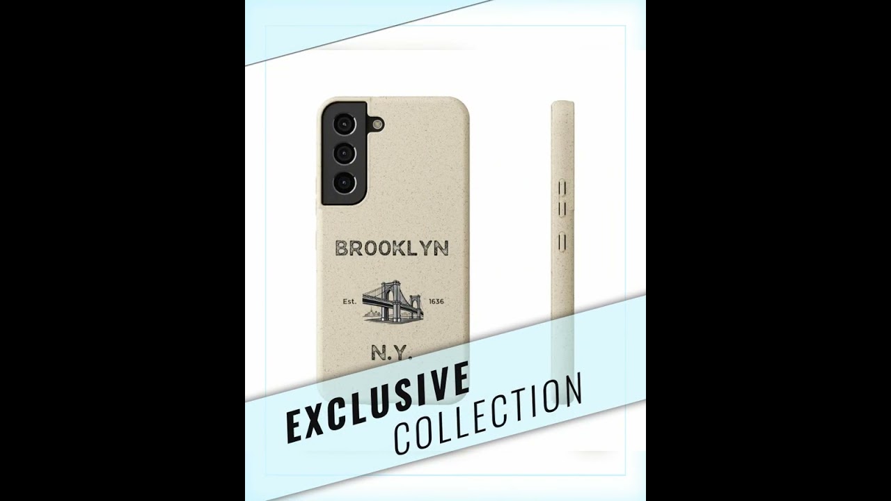 Brooklyn Biodegradable Phone Case | Eco-Friendly Smartphone Cover | Unique Gift for New Yorkers, ...