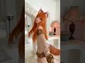 This tail is actually huge! #cosplay #anime #holo