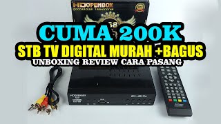 Unboxing & Review STB TV DIGITAL DVB T2 Yang Bagus dan Murah HD OPENBOX SERI G-7700