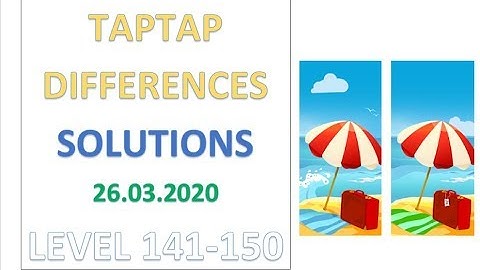 TapTap Differences Answers Level 141-150 Solutions