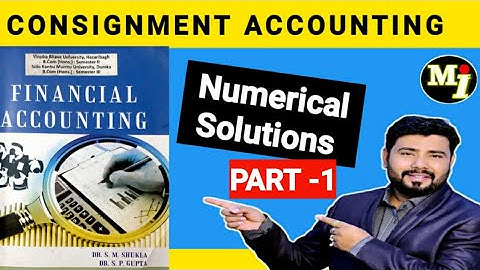 Consignment Accounting | Numerical problems | Modern Institute | S.K.Sharma | CA, CMA, B.com