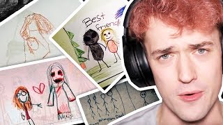 CREEPIEST DRAWINGS FROM KIDS TO THEIR PARENTS!!
