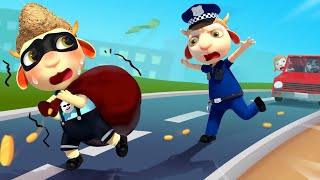 Police Officer Chasing Little Thief | Cop Saves the City | Cartoon for Kids | Dolly and Friends 3D