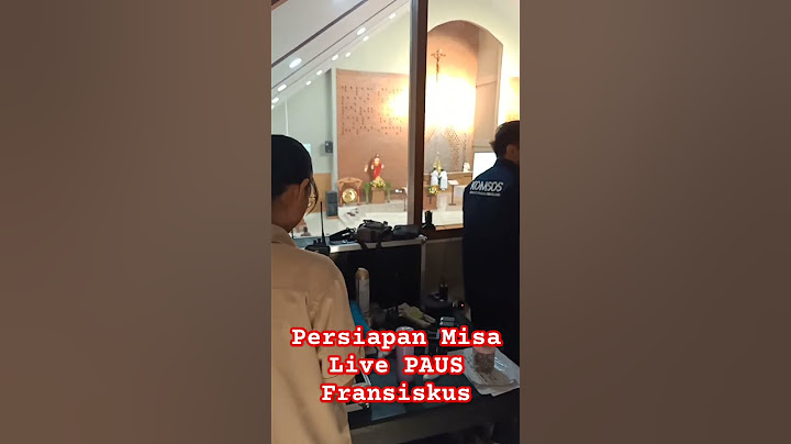 Misa Live PAUS Fransiskus