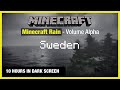 🎧  Minecraft Rain | Sweden | Minecraft Music | 10 Hours in Dark Screen