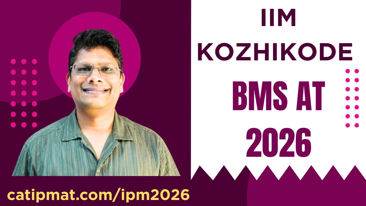 IIM Kozhikode BMS AT 2026 | Learn from Topper Anshu Agarwal - YouTube