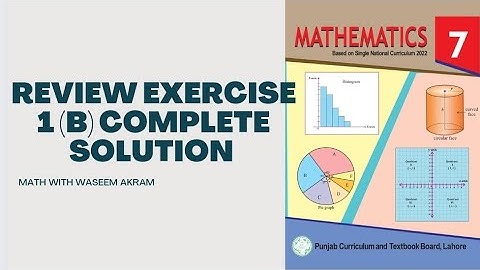 class 7 math review exercise 1 b chapter 1 new syllabus solution | Punjab text book