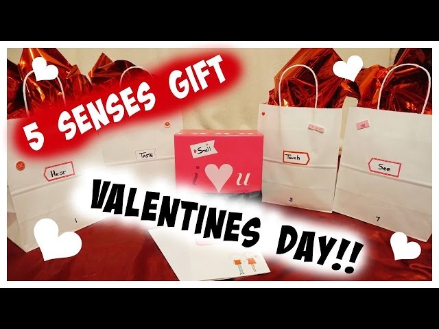 DIY 5 SENSES GIFT FOR VALENTINES!! FOR YOUR BOYFRIEND/HUSBAND! 