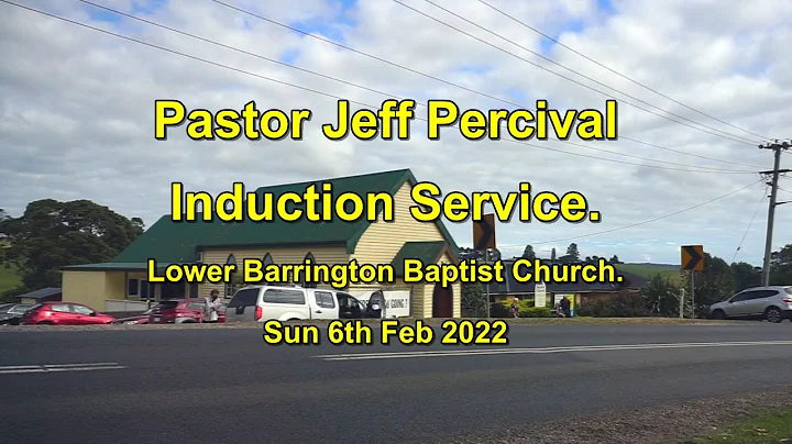 Pastor Jeff Percival Induction Service.