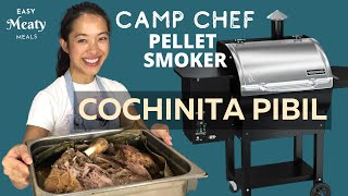 How to make smoked COCHINITA PIBIL (Yucatecan Pulled Pork) |Camp Chef Pellet Smoke| Oven Braised|