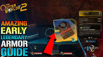 The Outer Worlds 2: "Scoundrels Aegis" Legendary Armor Guide! DONT MISS This Amazing EARLY Legendary