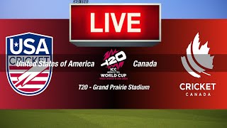 🛑Hindi🛑LIVE- UNITED STATES vs CANADA🛑T20 WORLD CUP🛑USA vs CAN🛑CRICKET 24 GAMEPLAY🛑LIVE STREAMING🏏🏆🏏