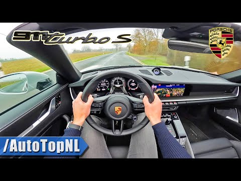 PORSCHE 911 992 TURBO S Convertible POV Test Drive by AutoTopNL