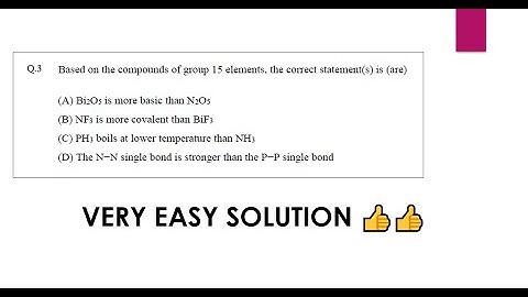 JEE ADVANCED 2018 Difficult Question on Group 15 Elements |JEE ADVANCED 2021