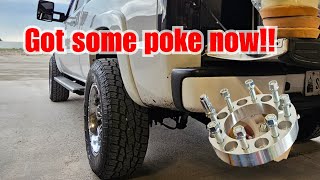 duramax got some spacers!! 1-1/2 wheel spacers!