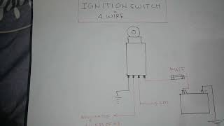 #Ignition switch Wiring Connection 4 WIRES#