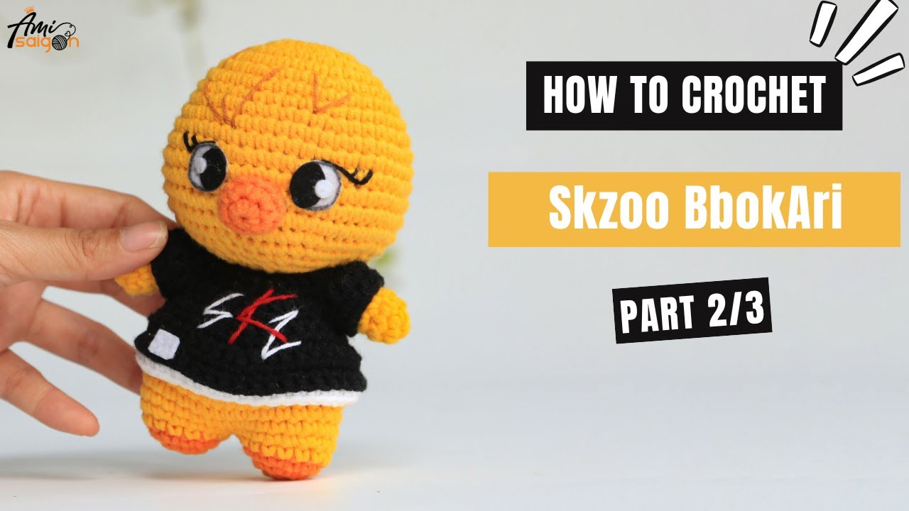 #484 | SKZOO BbokAri  Amigurumi (2/3) | How To Crochet Animals Amigurumi | @AmiSaigon
