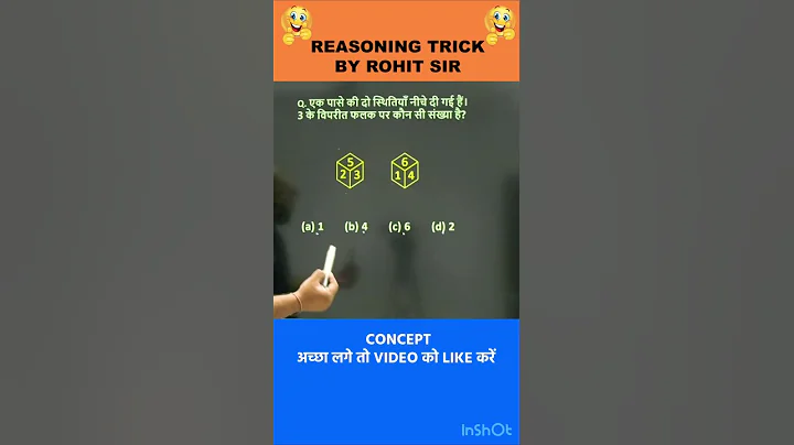 🔥DICE TRICKS | CUBE & DICE | REASONING BY ROHIT SIR | #shorts #ssc #radianmensa #radianlearning