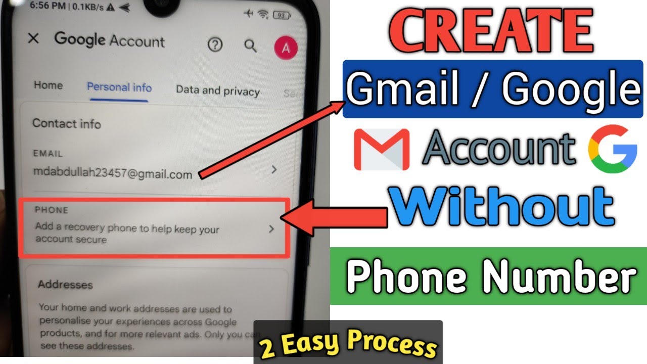 How to Create Gmail Account Without Phone Number 2024 YouTube