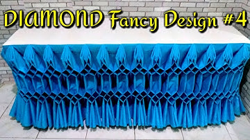 DIAMOND Fancy Design #4 Tutorial Table Skirting|Diamond design