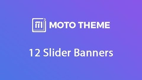 12 Slider Banners