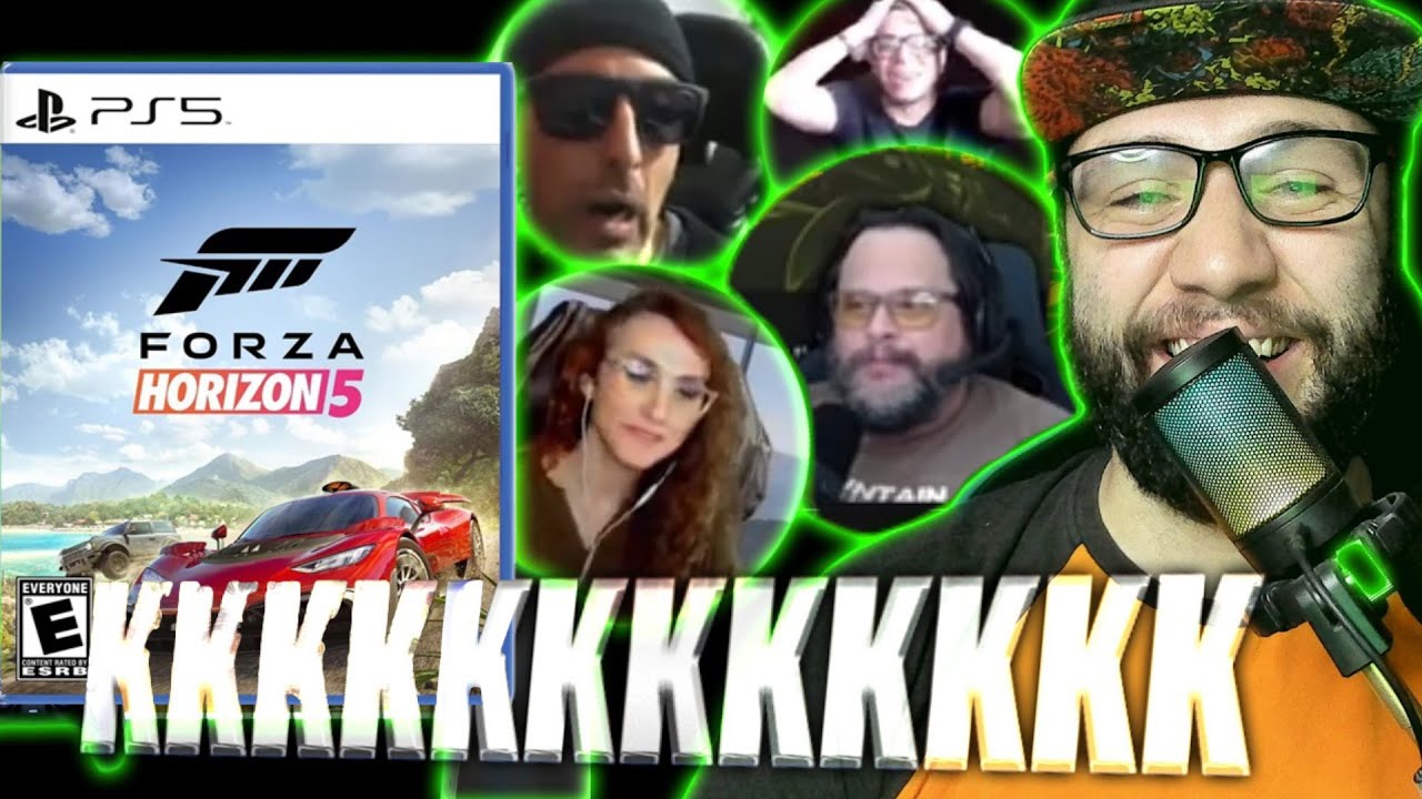 Reagindo a CAIXISTAS PISTOLAS com FORZA HORIZON indo para o PLAYSTATION!