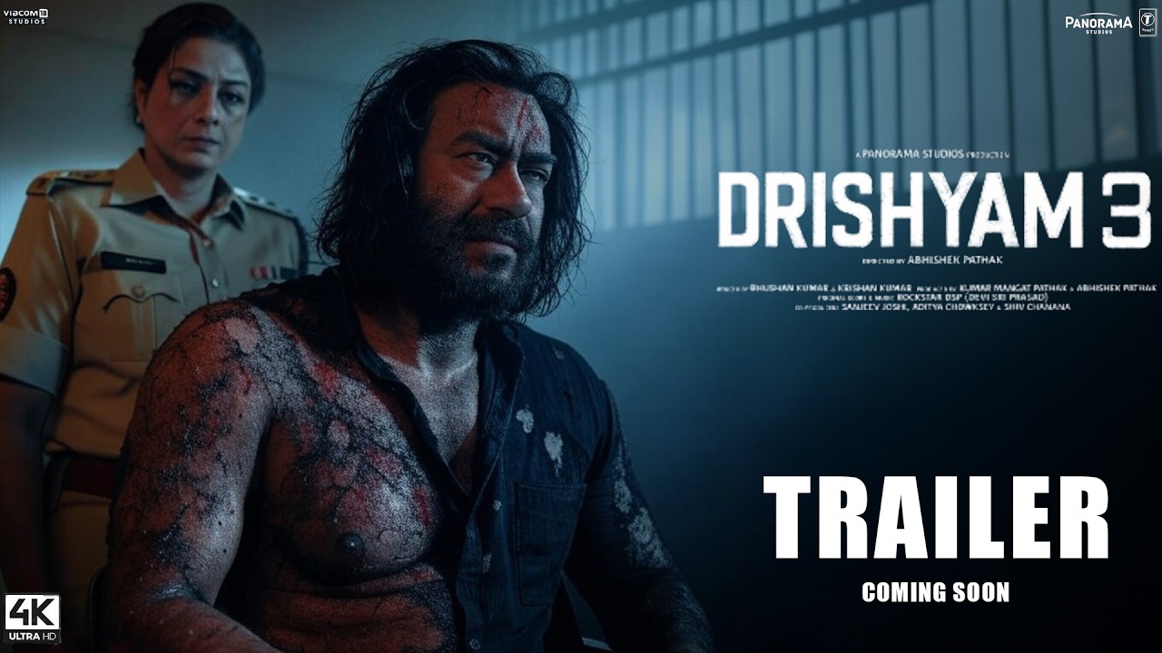 DRISHYAM 3 : Trailer | Ajay Devgn, Tabu, Akshaye K| Drishyam 2 Full Movie | New Movies Trailers 2025