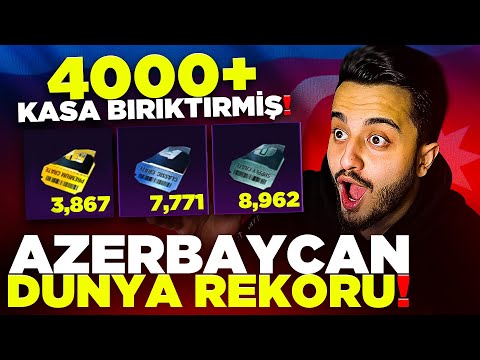 AZERBAYCAN DÜNYA REKORU GELDİ! 4000 ÜSTÜ KASA BİRİKTİRMİŞ! PUBG Mobile