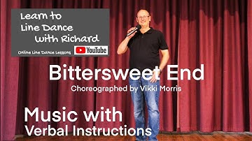 BEGINNER LINE DANCE LESSON 192 - Bittersweet End - Part 2 - Music with verbal instruction