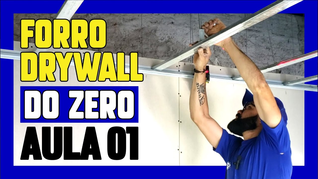 🔵FORRO de DRYWALL - AULA 01 - Estrutura [PASSO A PASSO] FORRO de GESSO PLADUR