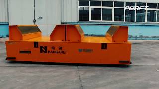 Battery Motorized Transfer Trolley Platform for Factory Workshop Transportation 40 Ton