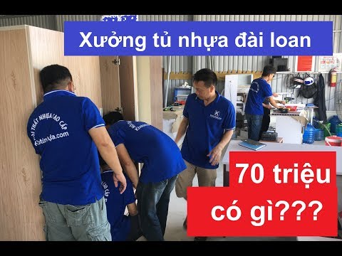Video Xưởng tủ nhựa đài loan 70 triệu có những gì. Review... - youtube