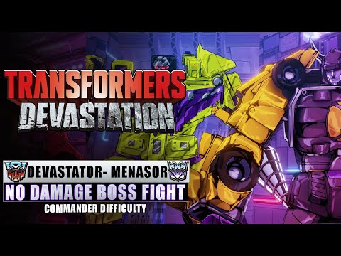 Devastator-Menasor (Boss Fight) Commander Difficulty [Transformers Devastation]