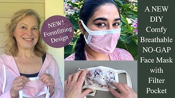 ❤ New ❤ DIY Face Mask Tutorial | Comfy Breathable No Gap Design | Filter Pocket
