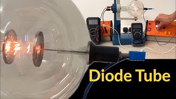 Demonstrating thermionic emission and the diode tube with only low voltage power supplies