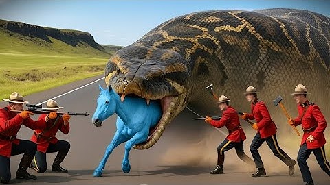 Heroic Rescue Team Saves Lonely Horse from Giant Python Frightening Attack 🐴🐍