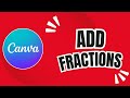 How to Add Fractions in Canva (Quick Math Typography Trick!)