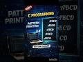 Alphabet Rhombus Pattern | Pattern Printing-38 | #shorts #coding #programming #viral