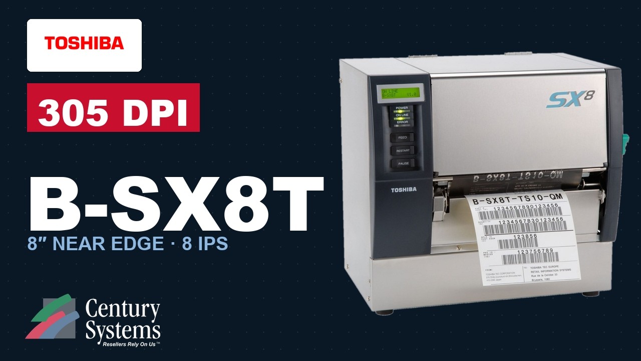Tページ Toshiba B-SX8T 8-Inch Industrial Thermal Label Printer Overview