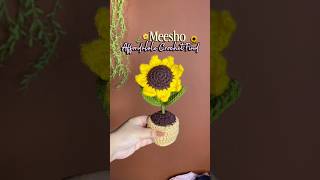 Crochet Artificial Plant from meesho #shorts #crochet #crochettutorial #meeshofinds