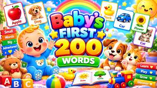 Babys First 200 Words Teach Your Toddler To Talk Fast Baby Learning Video