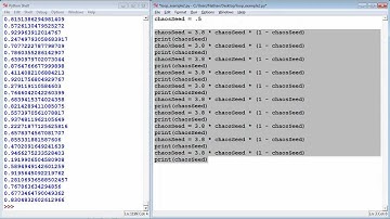 Learn2Python: Lecture 2 - Chaos Loops